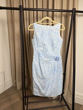 Bogner | Size 6 | Francine Sundress with Buckle in Blue and White